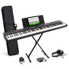 Piano numérique 88 touches avec 480 sons haut-parleurs MIDI USB support sac de transport casque pédale