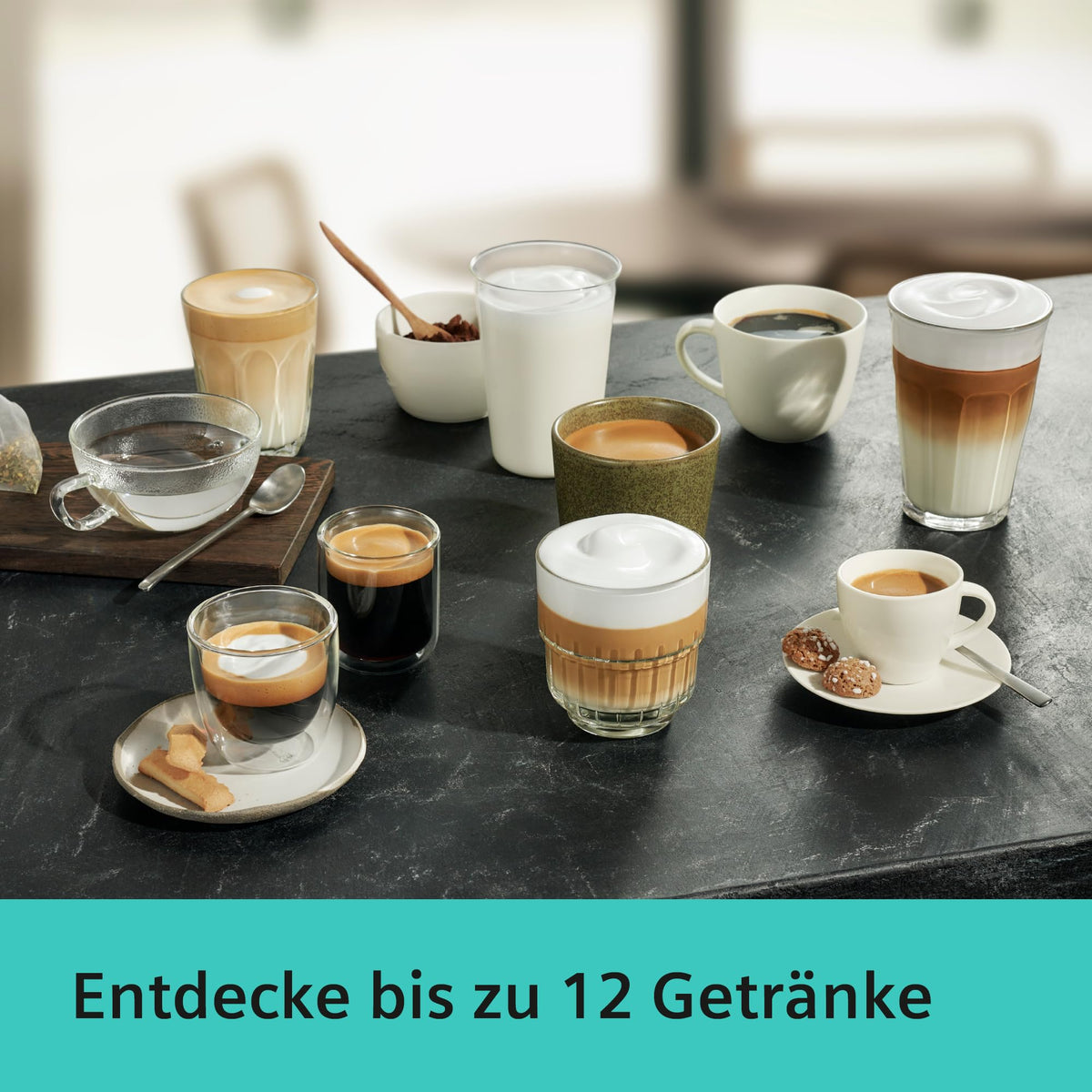 Kaffeevollautomat EQ6 plus s700 mit Milchsystem und Keramikmahlwerk, 12 Getränke, automatische Milchsystem-Reinigung, Edelstahl