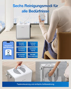 Fensterputzroboter WINBOT W2 PRO Omni mit 6-in-1 Multifunktionsstation und 12-stufigem Schutzsystem, weiß