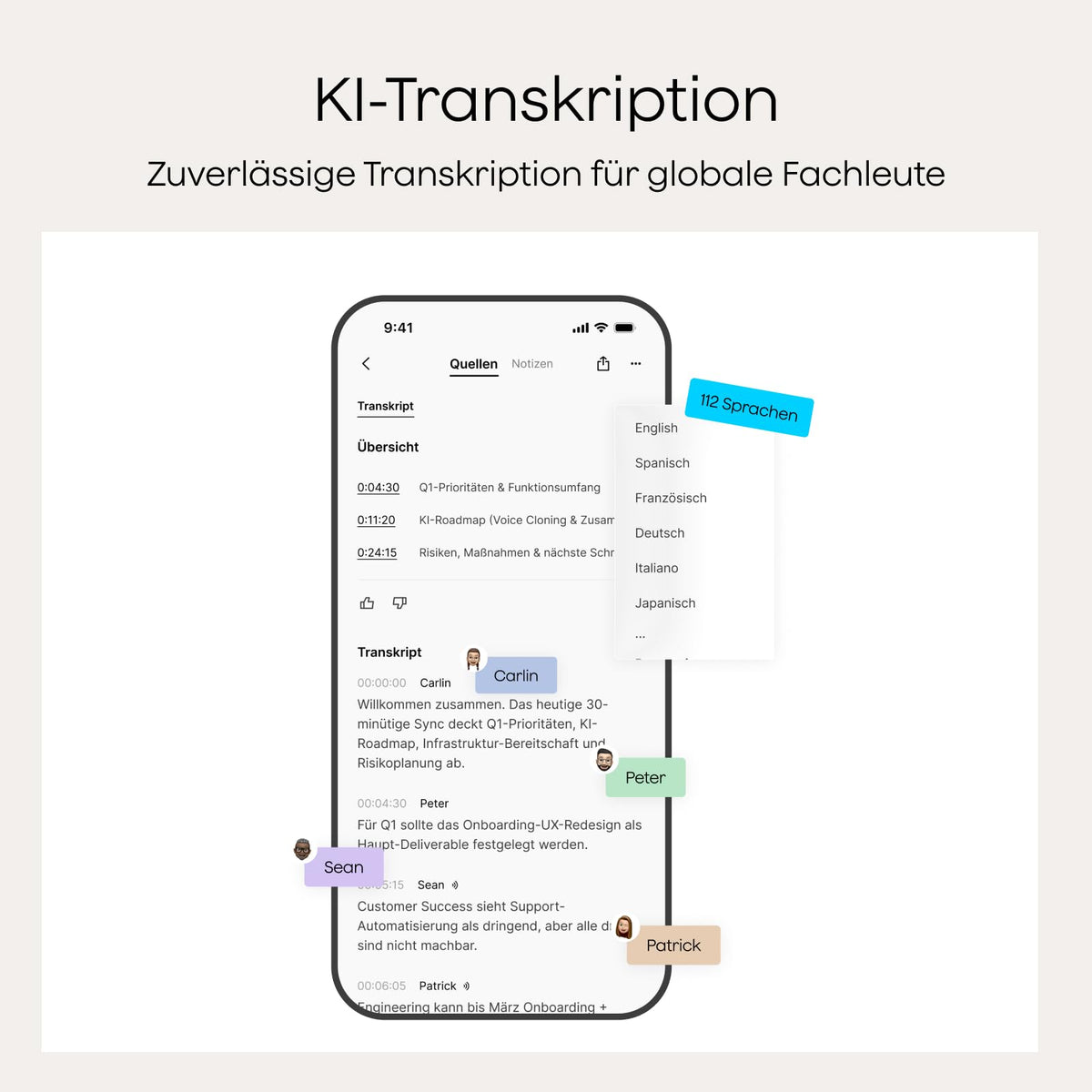 KI-Diktiergerät Plaud Note mit 64 GB, 30 Std. Aufnahme und magnetischer Hülle in Schwarz
