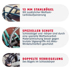 Fahrrad Bügelschloss Granit Super Extreme 2500/165HB230 20 mm Vierkantbügel Sicherheitslevel 15 mit 2 Schlüsseln