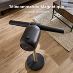 Ventilateur sans pales FlexBlade sur pied double direction oscillation 90° 5 vitesses minuterie télécommande magnétique