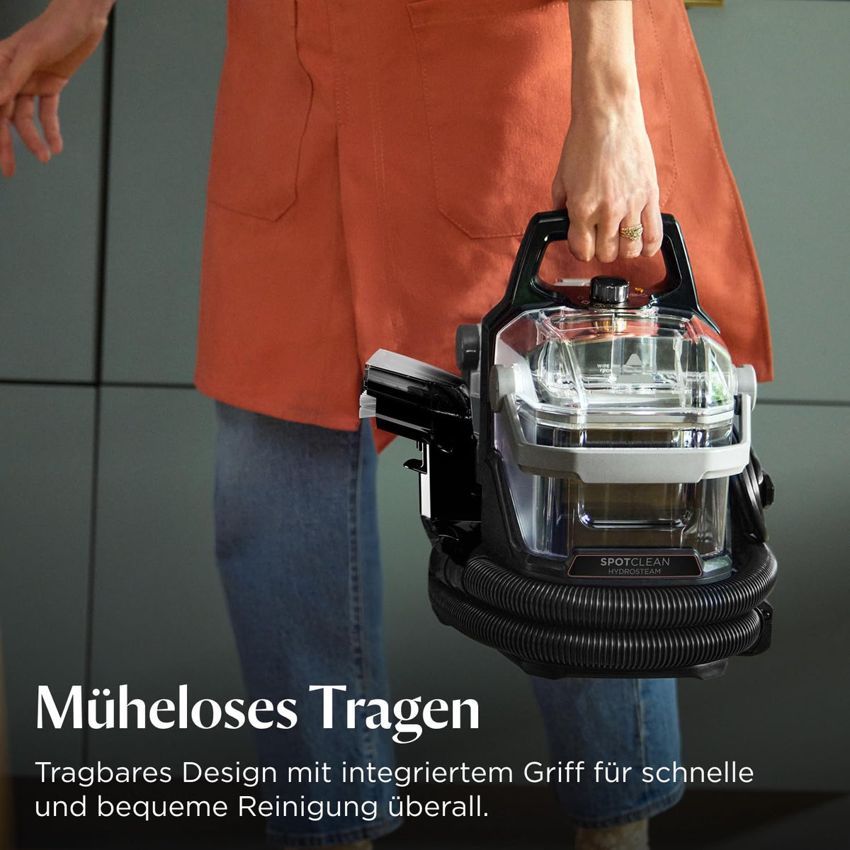 Teppich- und Polsterreiniger SpotClean HydroSteam 3689N mit Dampf- und Waschfunktion, 1000 W, 1,9 l/1,5 l Doppelbehälter