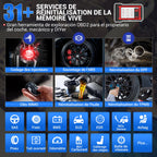 Valise diagnostic auto K7 OBD II écran 7 pouces codage ECU fonctions bidirectionnelles 31 services diagnostic tous systèmes