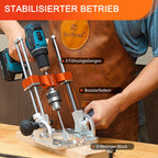 Bohrständer Akkuschrauber 1/2-Zoll-Bohrfutter 0-60° winkelverstellbar 3 Führungsstangen Aluminium V-Block präzise Bohrungen