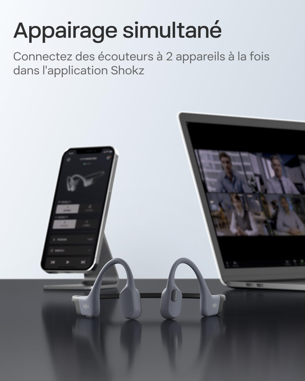Casque à conduction osseuse OpenSwim Pro Bluetooth 5.4 IP68 avec stockage MP3 32 Go et autonomie 9 h