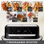 Friteuse sans huile Easy Fry Dual Flex EZ9228F0 9L double zone avec séparateur amovible 2700W
