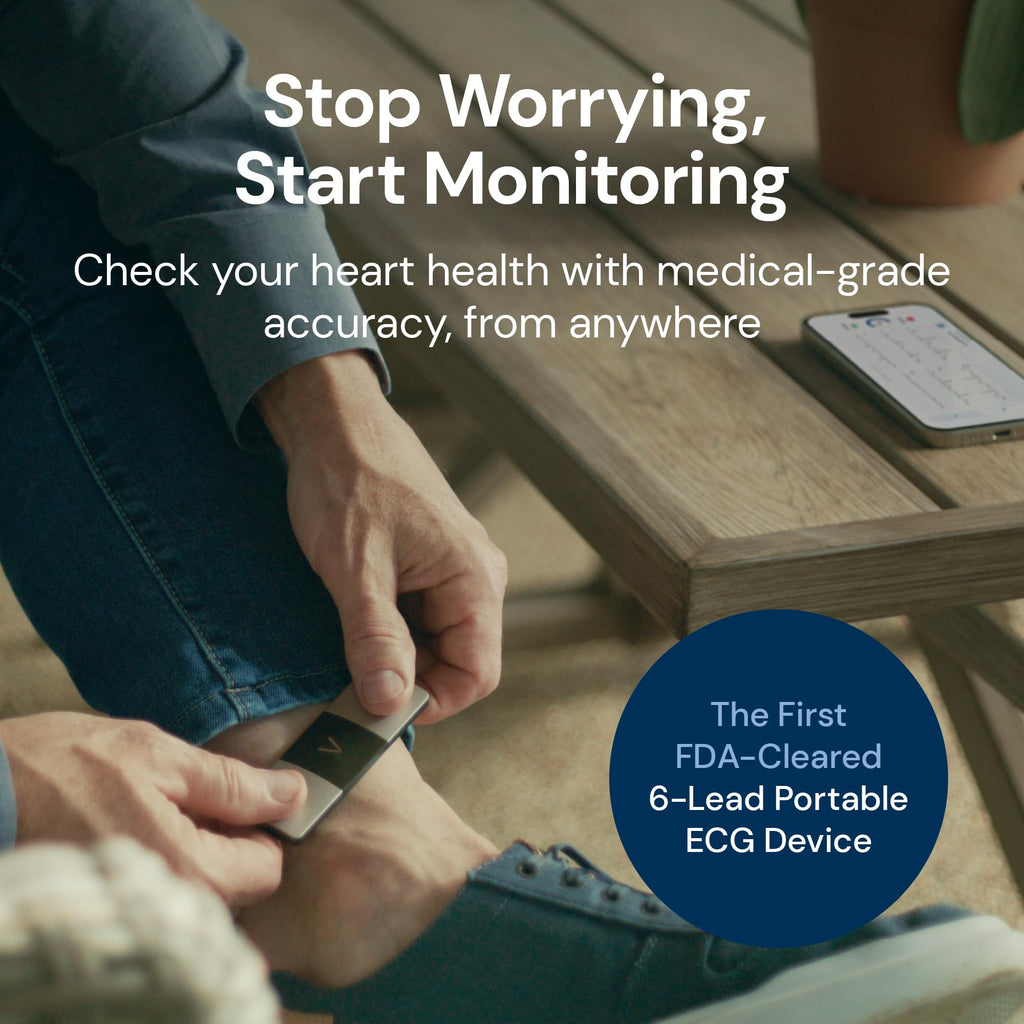 Moniteur ECG personnel KardiaMobile 6L à 6 dérivations connecté smartphone avec capteur ECG portable Bluetooth