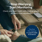 Moniteur ECG personnel KardiaMobile 6L à 6 dérivations connecté smartphone avec capteur ECG portable Bluetooth