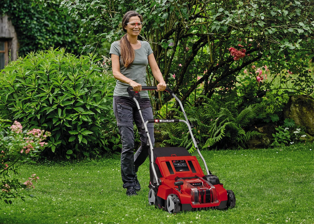 Akku-Vertikutierer-Lüfter GE-SA 36/35 Li-Solo, 36 V, 35 cm Messerwalze und Lüfterwalze mit 28-L-Fangsack