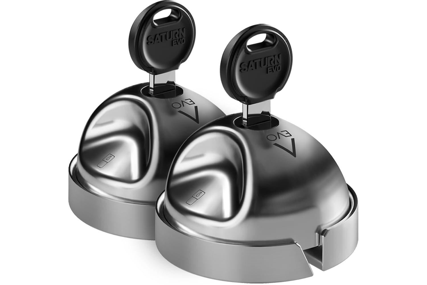 Serrure antivol véhicule utilitaire Saturn Evo Double lot de 2 en acier inoxydable verrouillage manuel avec clés