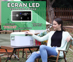 Glacière électrique à compression 12,8L avec alimentation 12V 24V 220V refroidissement jusqu'à -18°C