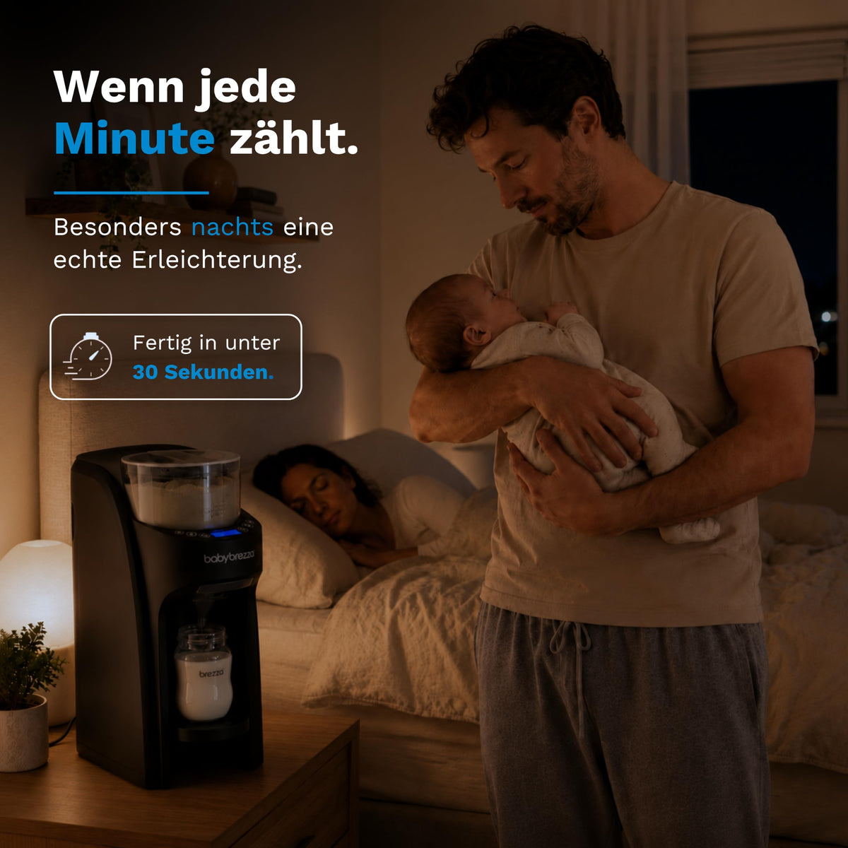 Automatischer Flaschenzubereiter Formula Pro Advanced, bereitet 60–300 ml in 30-ml-Schritten mit 22 °C, 37 °C oder 40 °C zu