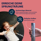 Gartentrampolin mit Sicherheitsnetz und extra breiter Randabdeckung, rund, für Kinder und Erwachsene bis 100 kg