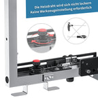 Styroporschneider Modell 7 Profi 260 W, 1300 mm Schnittbreite, Komplettset mit 5 Schneidedrähten, Styrogrips und Gerüsthalterung