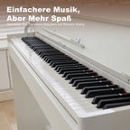 Digitalpiano-Set mit 88 halbgewichteten Tasten, Klavierhocker und 3 Pedalen in Weiß