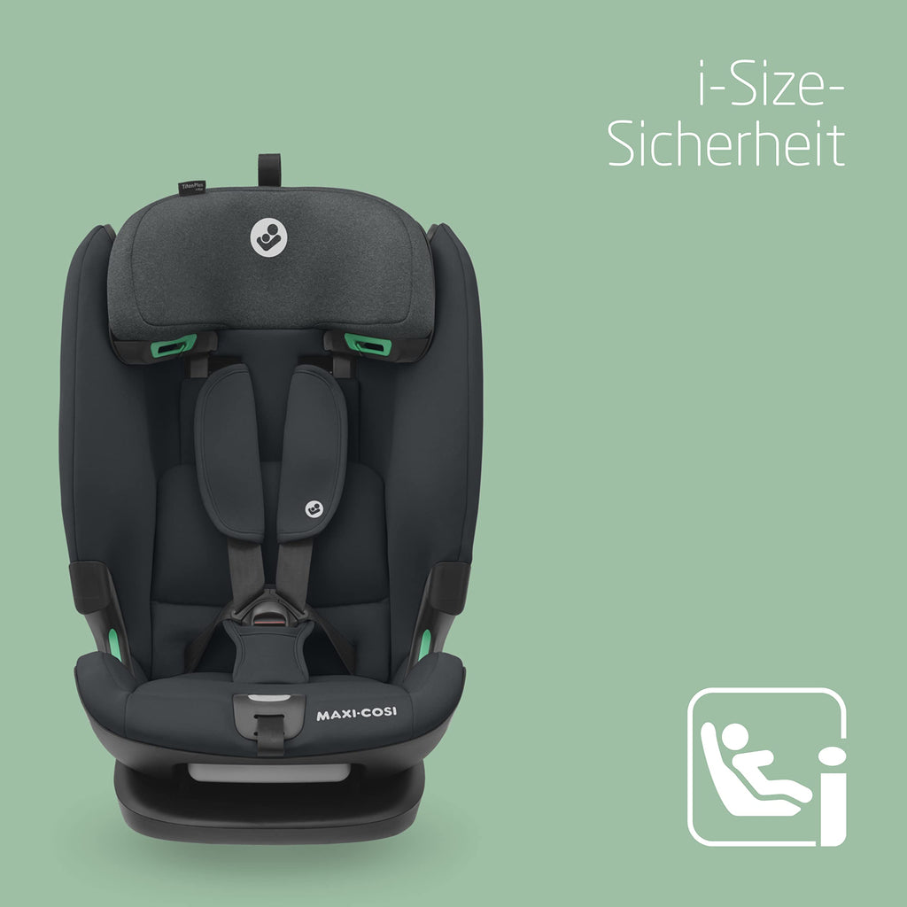 Kindersitz mitwachsend i-Size 76-150 cm, Titan Plus, ISOFIX mit Top-Tether, G-CELL-Seitenaufprallschutz, 4 Liegepositionen, 11-fach verstellbare