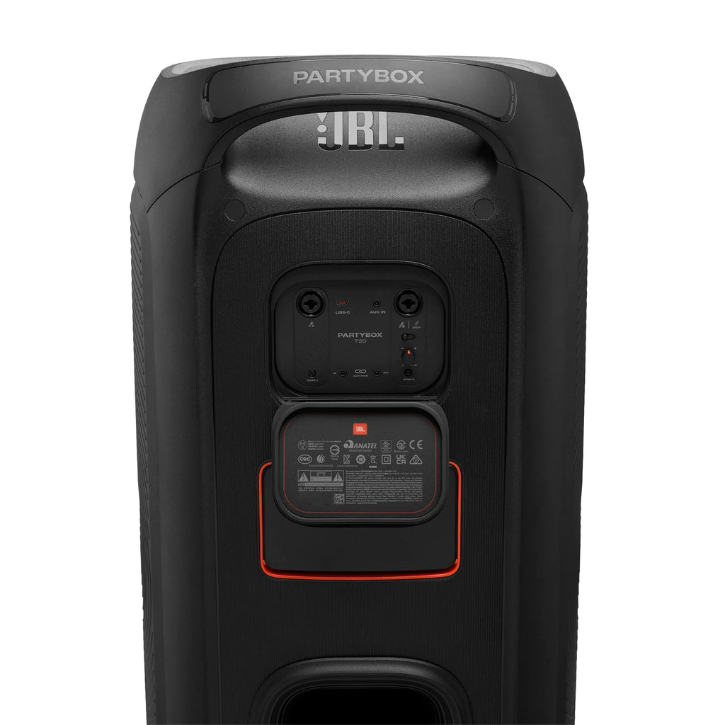 Tragbarer Bluetooth-Partylautsprecher PartyBox 720 800 W Stereo IPX4 spritzwassergeschützt mit Lichtshow und 15 Stunden Akkulaufzeit