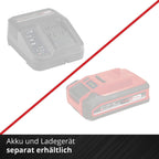 Akku-Kehrmaschine TE-SW 18/610 Li-Solo mit 610 mm Kehrbreite und 20 L Schmutzbehälter, ohne Akku und Ladegerät