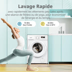 Lave-linge CFE12EW80/W-FR 8kg moteur BLDC 1400 tr/min classe énergétique A 15 programmes vapeur
