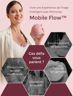 Tire-lait électrique mains libres M9 Mobile Flow double pompe avec contrôle application 15 niveaux 150 ml lot de 2