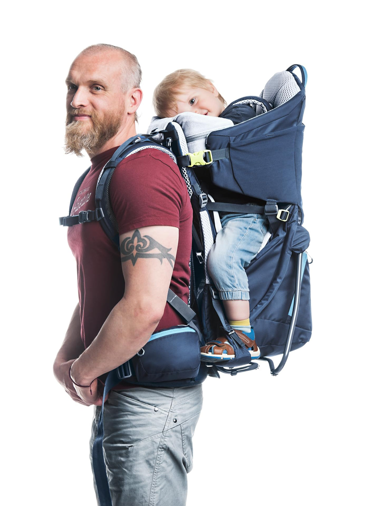 Kindertrage deuter Kid Comfort mit VariSlide-Rückenanpassung und VariFlex ECL Hüftflossen, bis 22 kg