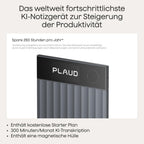 KI-Diktiergerät Note Pro 64 GB 50 Std. Akkulaufzeit 4 MEMS- und 1 VPU-Mikrofon mit KI-Beamforming Magnet-Case und Ladekabel