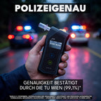 Alkoholtester X mit elektrochemischem Sensor 2 AAA-Batterien Transporttasche und 6 Mundstücken