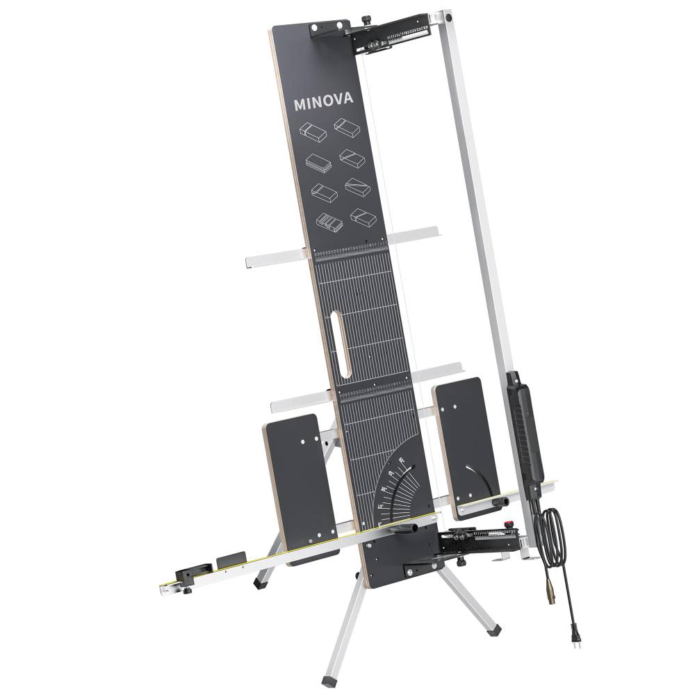 Styroporschneider Modell 7 Profi 260 W, 1300 mm Schnittbreite, Komplettset mit 5 Schneidedrähten, Styrogrips und Gerüsthalterung