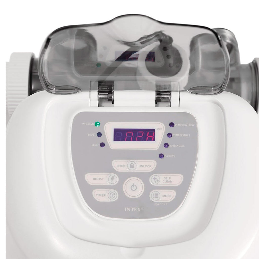Stérilisateur au sel QS700 Plus pour piscine jusqu'à 56 m³ avec affichage digital programmateur intégré débit 3 à 12 m³/h
