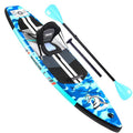 Planche SUP gonflable 330 x 76 x 15 cm avec siège kayak pagaie réglable 3 ailerons support caméra charge 150 kg