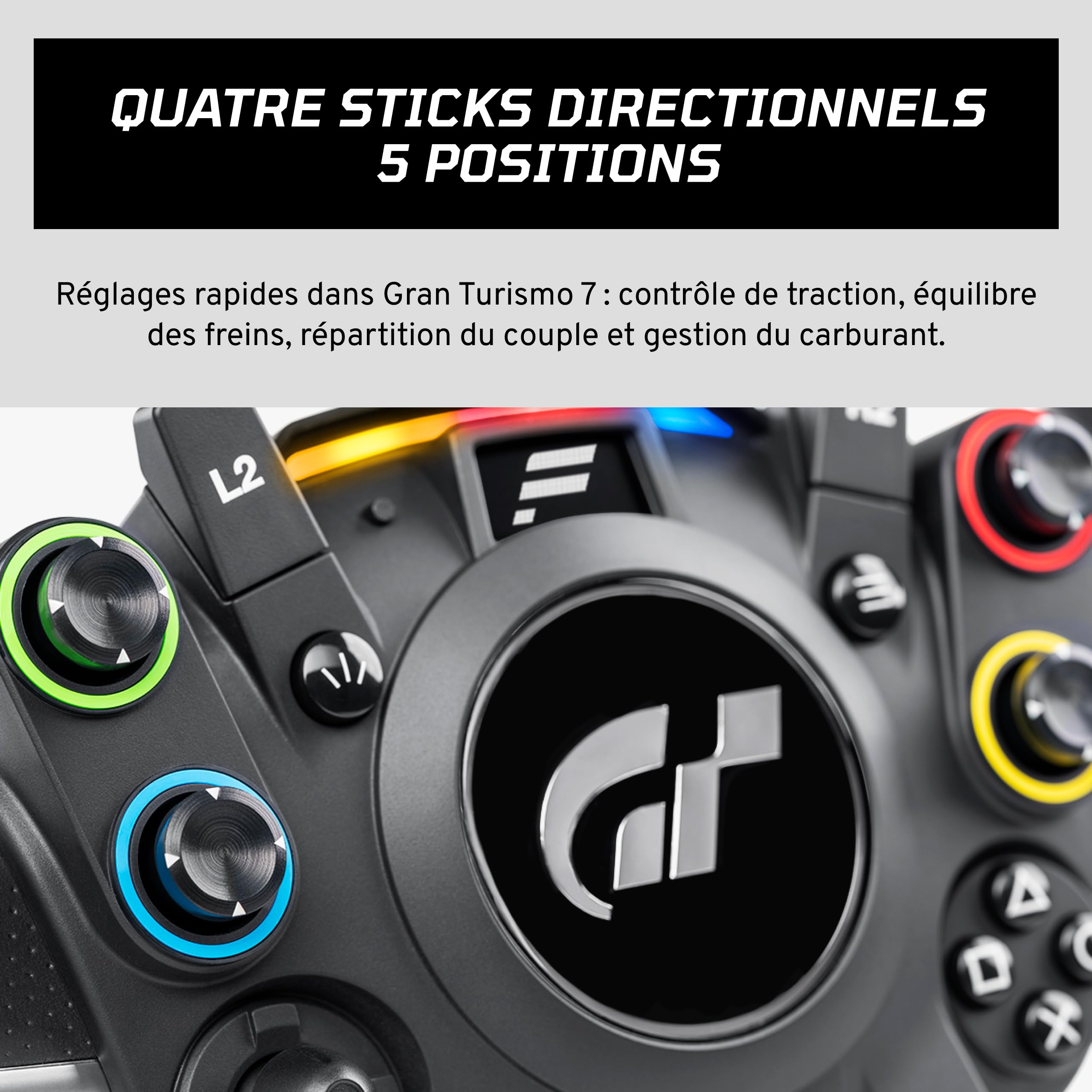Volant de course Gran Turismo DD Pro Direct Drive 5 Nm avec pédales pour PC PS5 PS4