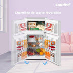 Réfrigérateur Congélateur Combiné 87L RCT87WH2(E) 2 Portes Avec Éclairage Intérieur et Porte Réversible