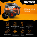Benzin-Heckenschere FX-MHP126 mit 800 mm Schwertlänge und beidseitig verstellbarem Griff