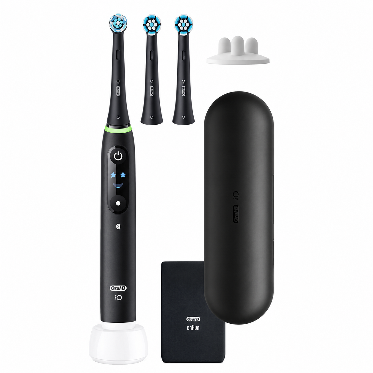 Brosse à dents électrique iO 6 avec 3 brossettes de rechange 5 modes de brossage capteur de pression écran interactif étui