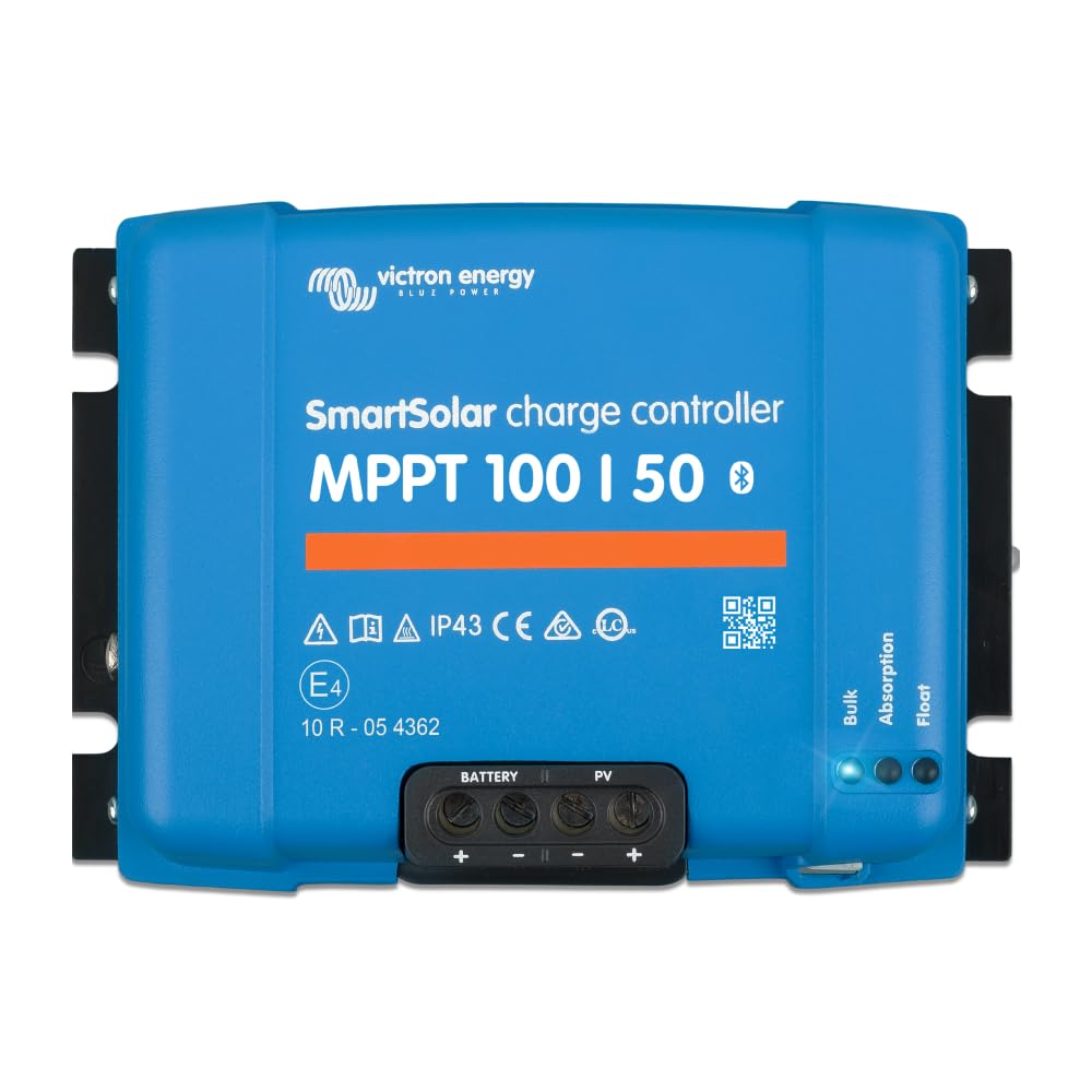 Contrôleur de charge solaire MPPT SmartSolar 100V 50A 12/24V Bluetooth pour système photovoltaïque avec suivi intelligent de puissance