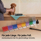 Akku-Haarschermaschine Arco Pro für Hunde und Katzen mit 1,5 mm Edelstahlklinge 120 Min Akkulaufzeit Aufsteckkämmen