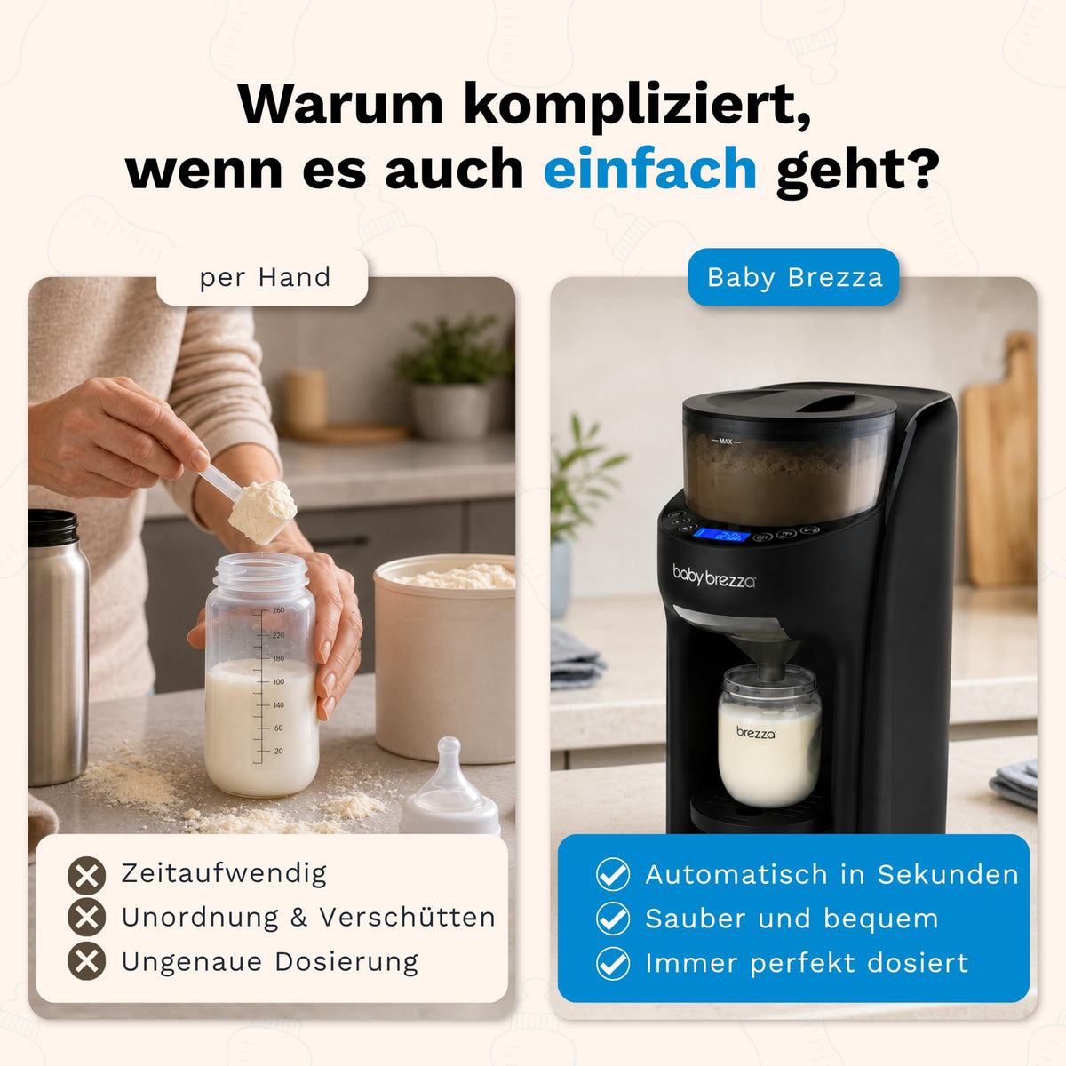 Automatischer Flaschenzubereiter Formula Pro Advanced, bereitet 60–300 ml in 30-ml-Schritten mit 22 °C, 37 °C oder 40 °C zu