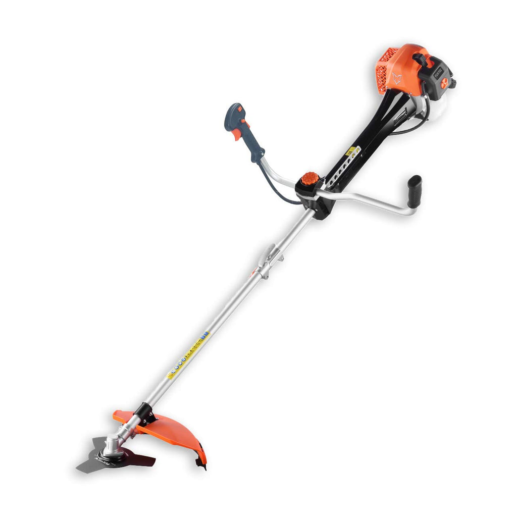 Débroussailleuse thermique FX-PS162 62 cm³ 3,5 CV système antivibration 2 en 1 coupe bordure tête fil et lame 3 dents