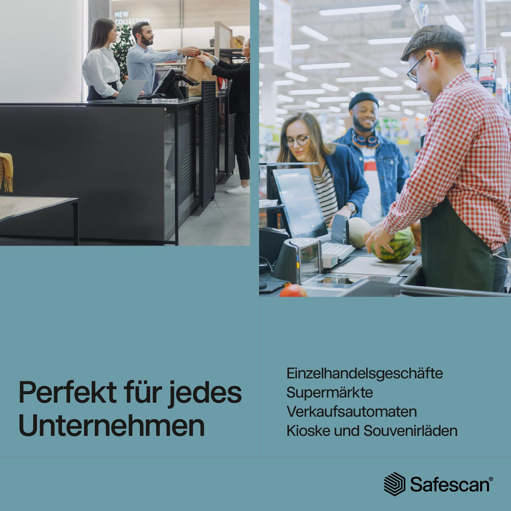 Münzzähler und Sortierer für Euro-Münzen 1250 mit Stapel- und Münzrollen-Funktion automatischer Stopp bei vollem Münzbehälter