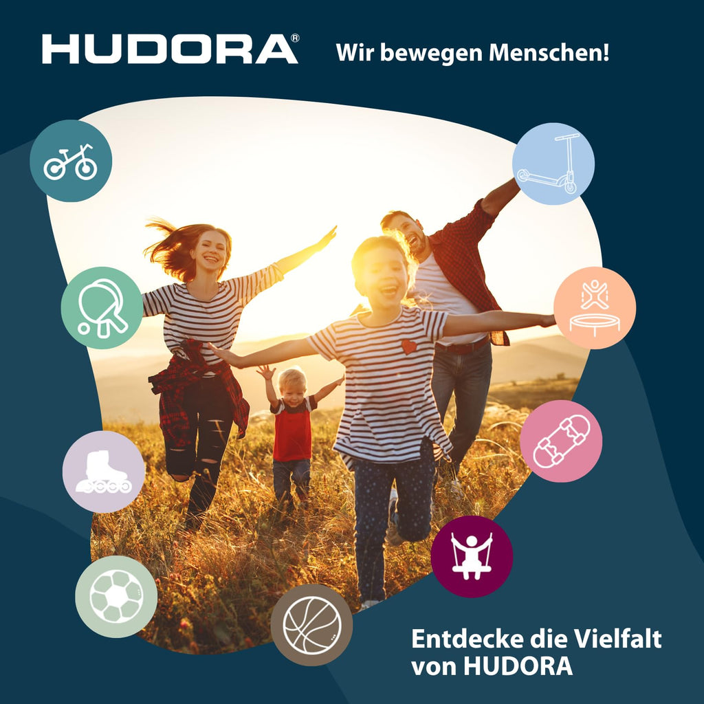 Gartentrampolin mit Sicherheitsnetz und extra breiter Randabdeckung, rund, für Kinder und Erwachsene bis 100 kg