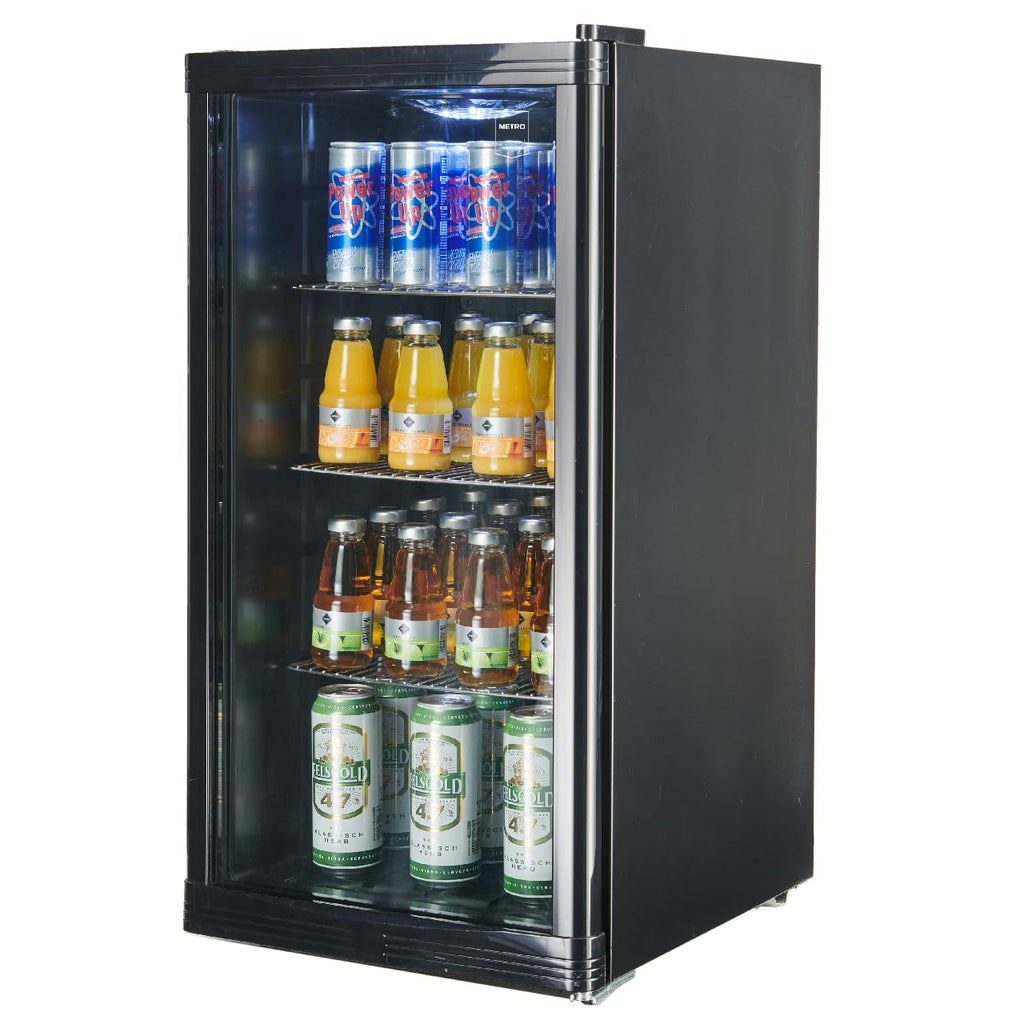 Réfrigérateur à boissons GPC1088 88L porte en verre réversible éclairage LED refroidissement statique