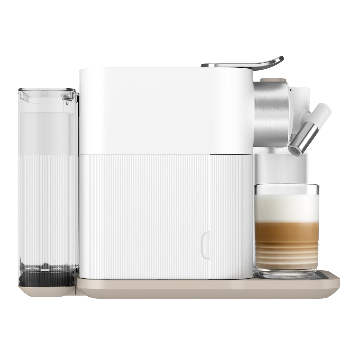 Kaffeemaschine Gran Lattissima mit Milchaufschäumer, 1,3 L, weiß, für 9 Kaffee- und Milchgetränke