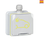 Kit prise électrique pour véhicule électrique 090470 IP66 IK08 230 V 16 A Schuko avec différentiel prêt à installer
