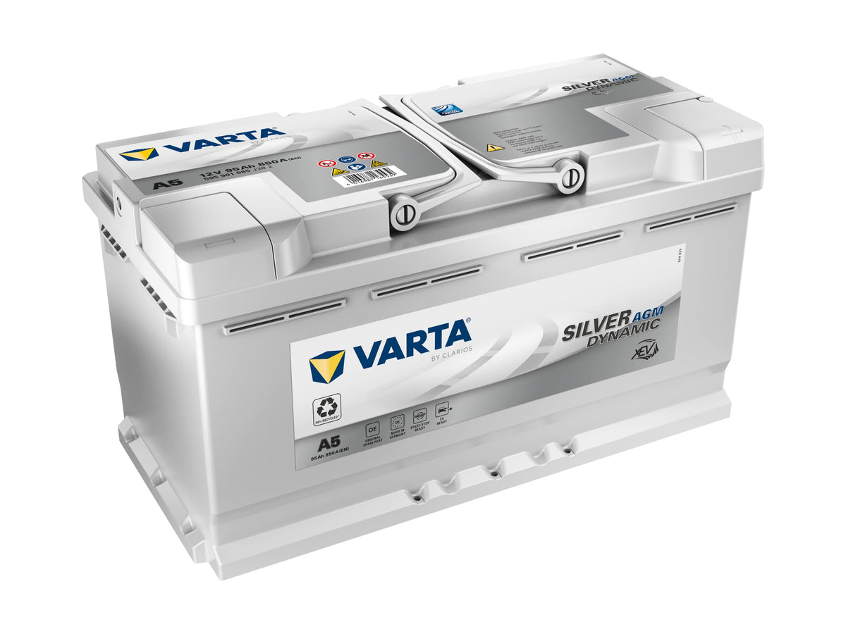 AGM Autobatterie 95Ah 850A 12V 353x175x190mm mit 6 Zellen SAE-Klemme für fahrzeugspezifische Anwendungen
