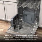 Combi 12-in-1 Multikocher mit Ofen- und Heißluftfritteusen-Funktion, 12,5 L, grau
