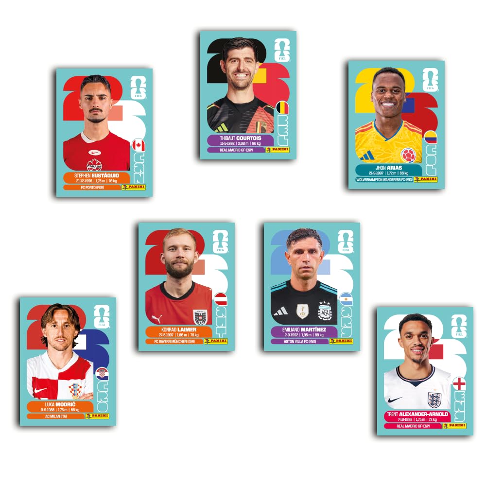 Football World Cup 2026 sticker collection box with 100 packs 700 stickers collectible album cards for football fans