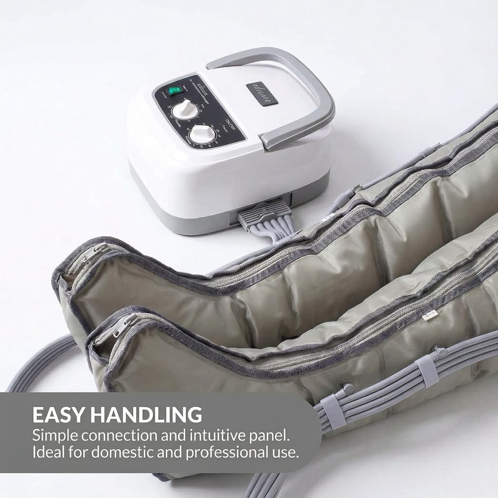 Appareil de pressothérapie jambes et pieds EDIC-0086 massage par compression drainage lymphatique avec boucles de jambe