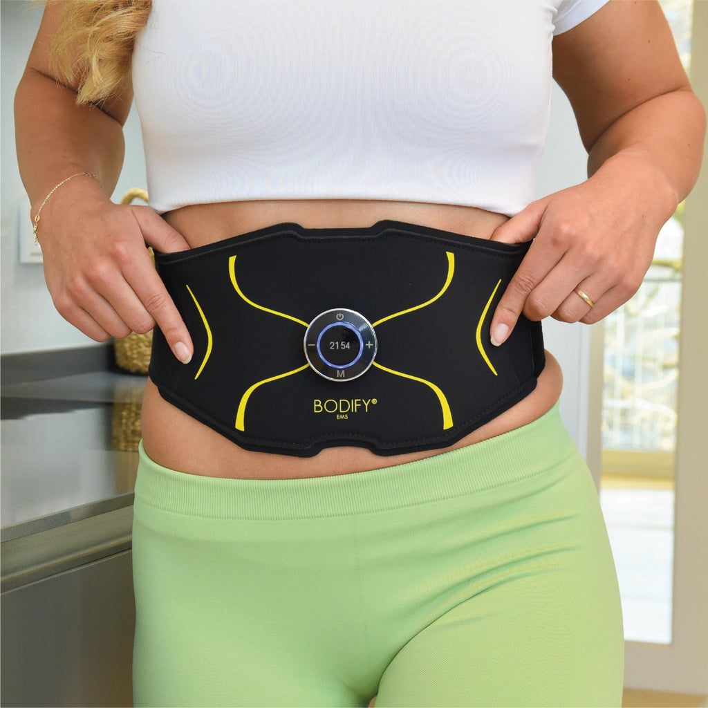 Bauchtrainer Max mit A4-Chip für gezielte Muskelstimulation und Bauchmuskeltraining