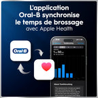 Brosse à dents électrique iO 6 avec 3 brossettes de rechange 5 modes de brossage capteur de pression écran interactif étui